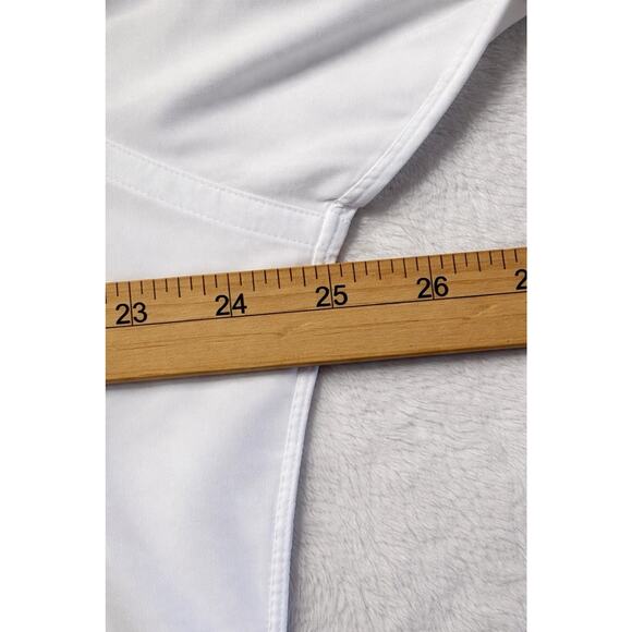 Christian Dior Mens 17x34 White Designer Dress Shirt Concealed Hidden Button - Picture 12 of 16